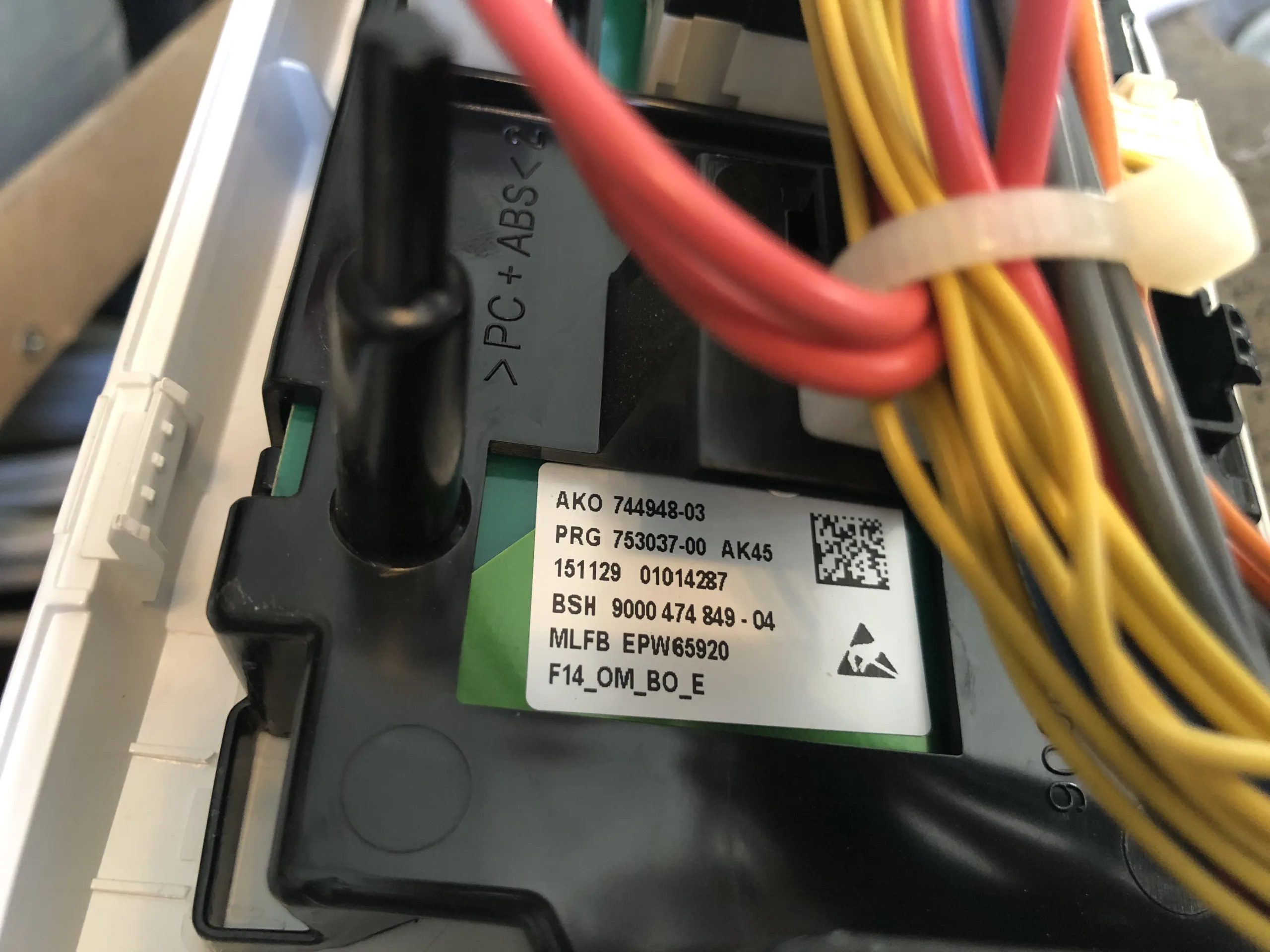 printplaat AKO 727348-04, BSH 9000511751 wasmachine - Afbeelding 2