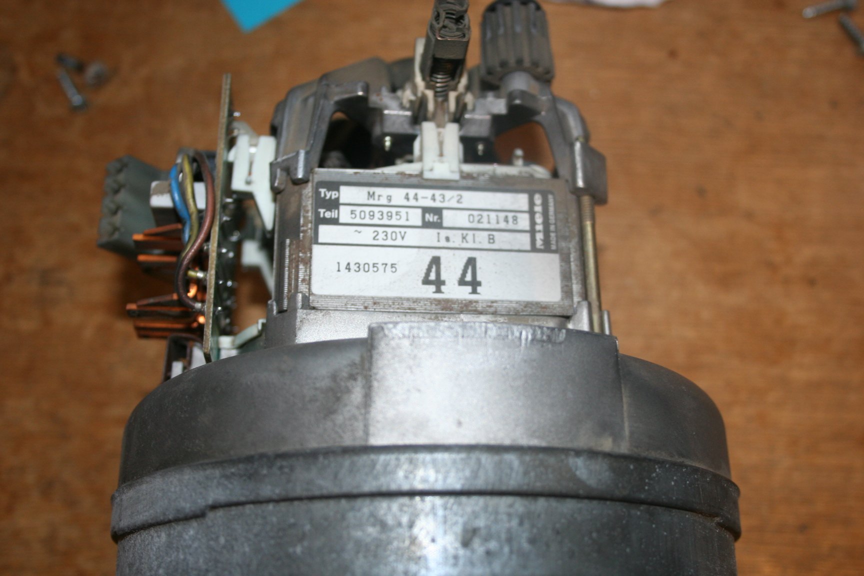 Motor stofzuiger Miele, MRG 44-43/2 T. 5093951 Nr.021148, gebruikt onderdeel