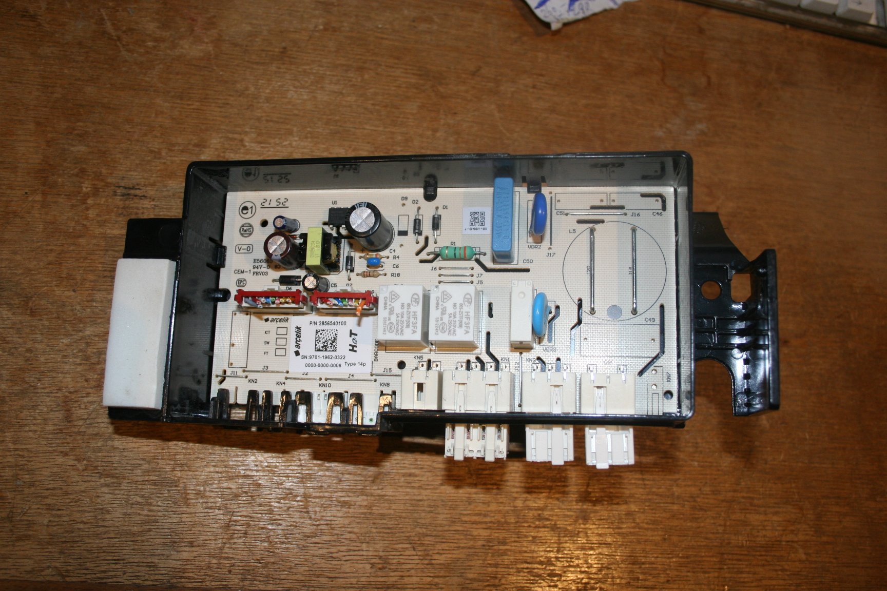 printplaat 2487901000, wasmachine onderdeel