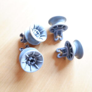 wieltjes bovenkorf, per 4 stuks, 30mm doorsnede vaatwasser