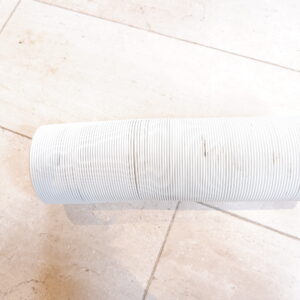 flexibele luchtafvoerslang PVC 125mm lengte 150cm gebruikt